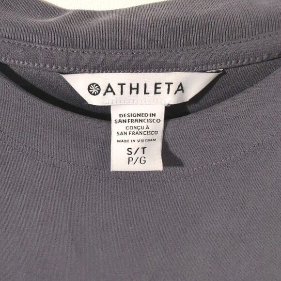 Athleta Seasoft Tank Dress Women’s Size Small Tall Shift Stretch Knit Pockets - Picture 3 of 8